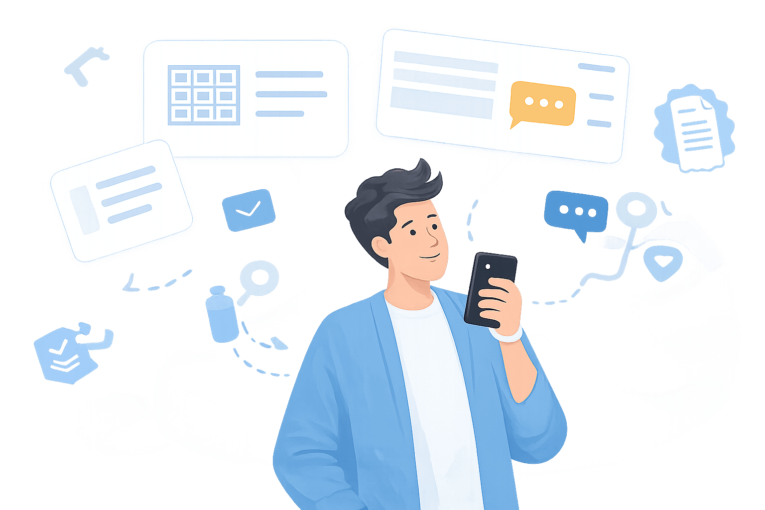 Order management illustration